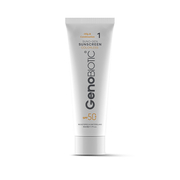 عکس1 ضد آفتاب بی رنگ ژنوبایوتیک مدل Sunogen با SPF 50 مناسب پوست چرب و مختلط حجم 50 میلی لیتر